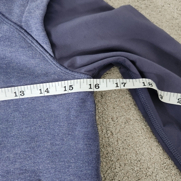 Ivivva By Lululemon Blue Full Zip Hooded Sweatshirt Hoodie Blue Cozy Size 10 - Picture 6 of 12